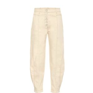 Ulla Johnson Brodie High Rise Tapered Jeans Cream